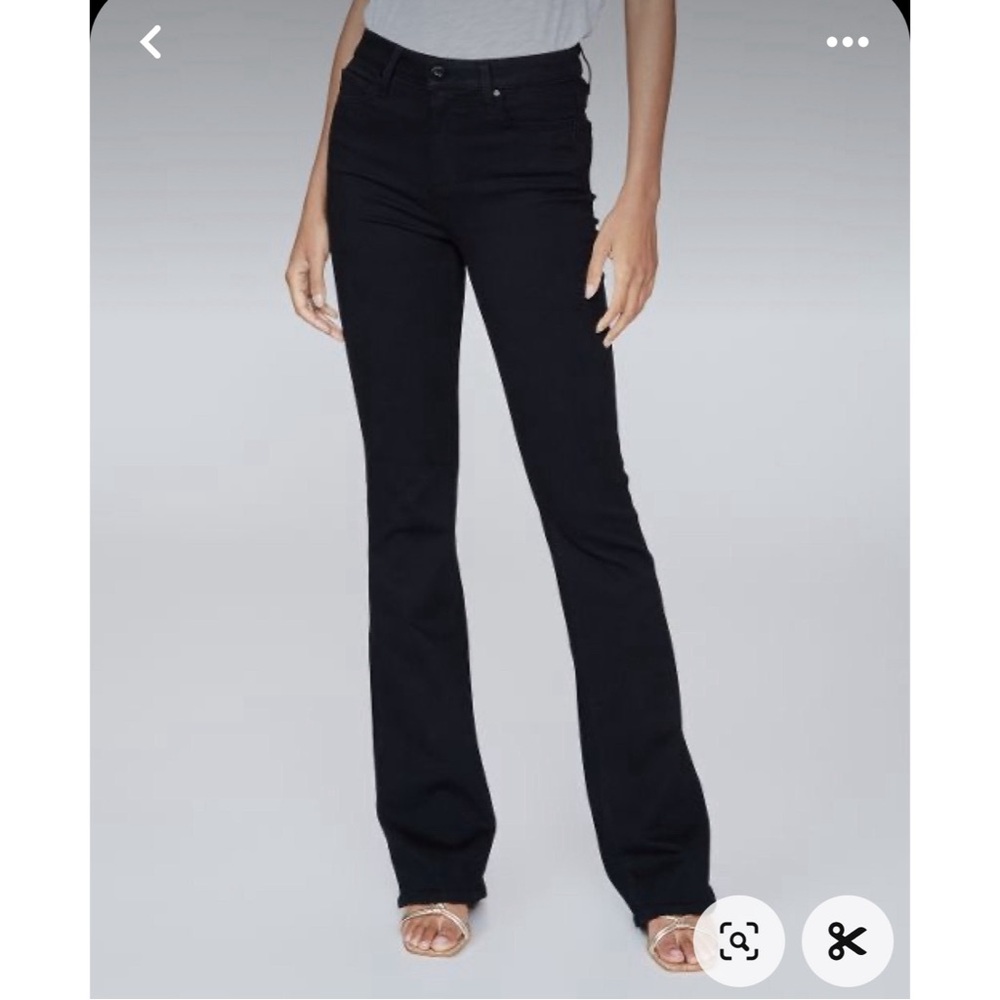 Black High Rise Laurel Canyon Jeans by Paige Denim